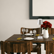 Lampe de table Sans fil Restaurant | Argentée Aluminium