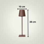Lampe de table Sans fil Restaurant | Brune Aluminium