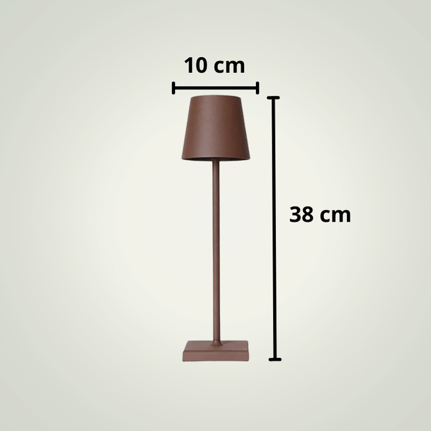 Lampe de table Sans fil Restaurant | Brune Aluminium