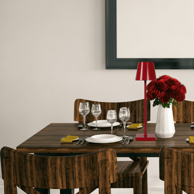 Lampe de table Sans fil Restaurant | Rouge Aluminium
